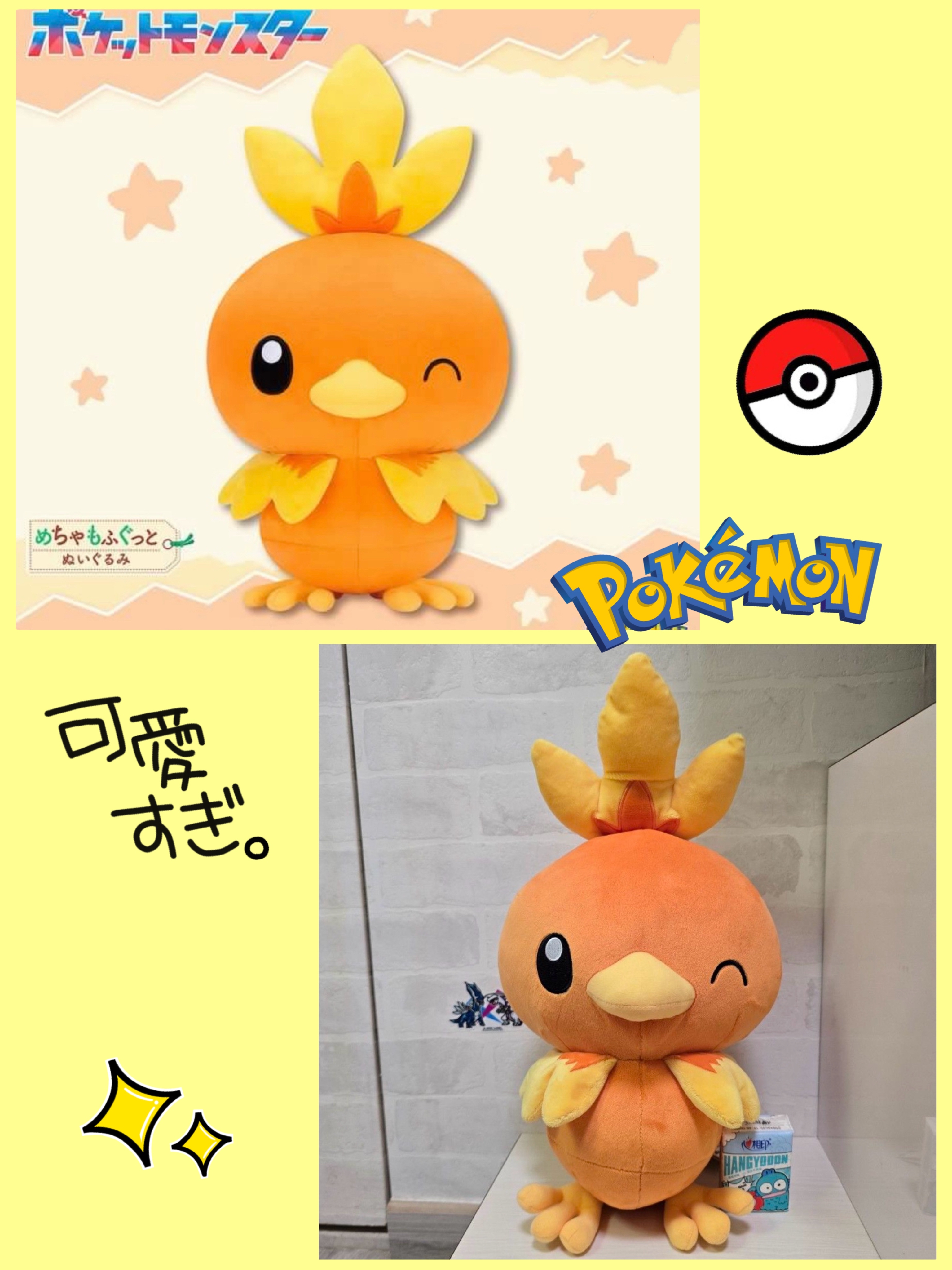 ☆現貨☆日本直送Pokemon寵物小精靈 精靈寶可夢 火稚雞 Torchic 公仔