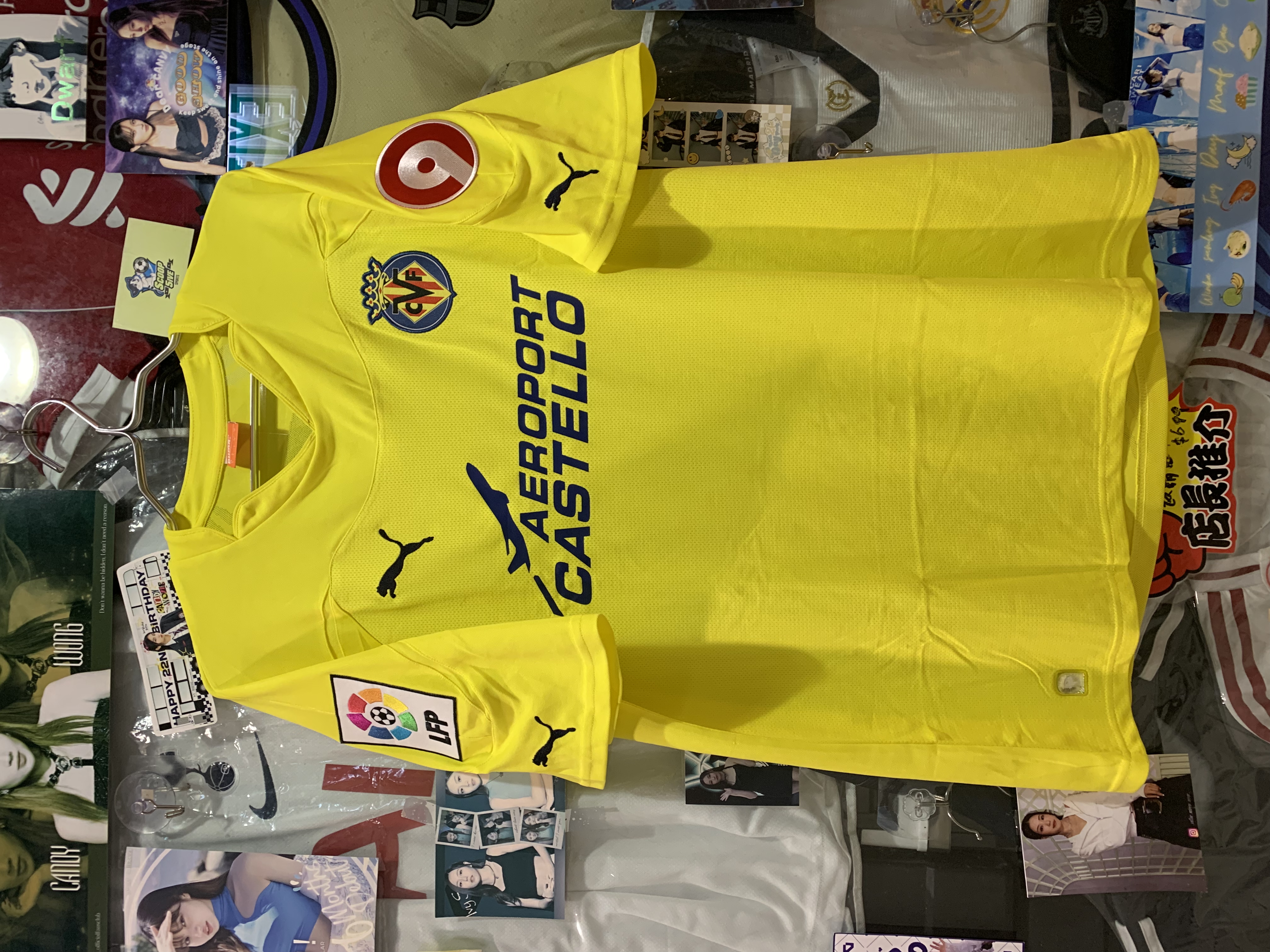 2010-11 維拉利爾 主場 球迷版 連字章齊廣告 西甲fullset