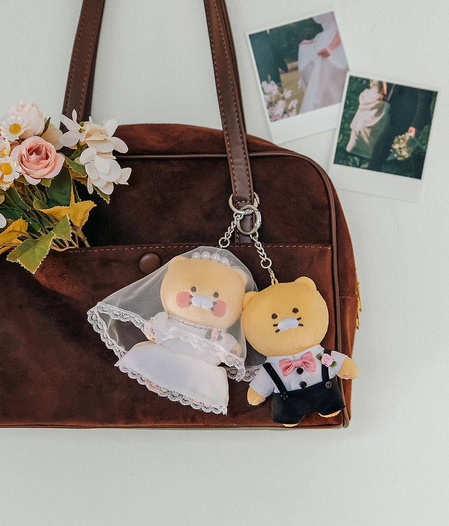 春植 結婚 公仔鎖匙扣