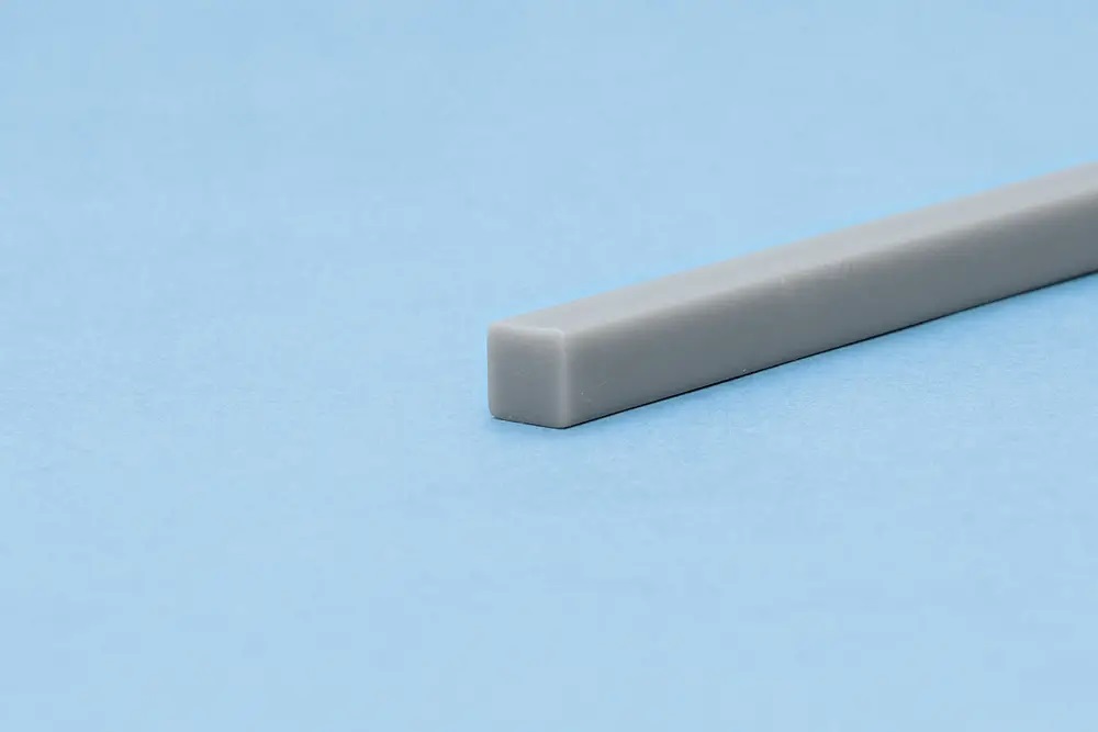 Plastic Materials (Gray) Square Stick 5.0mm 4pcs