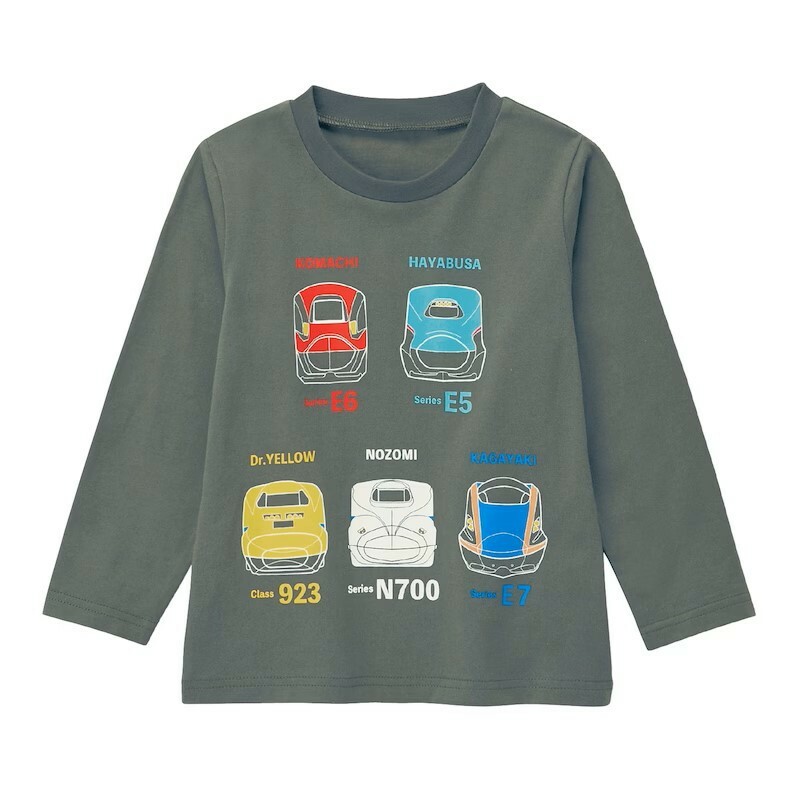 新幹線春秋薄款純棉長袖T恤 -1件