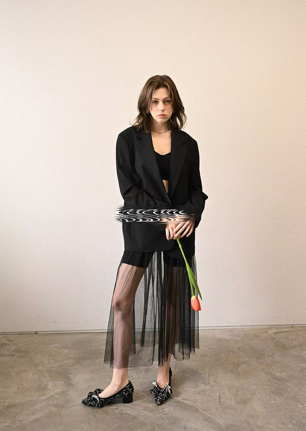 Elegant ruffles heeled shoes