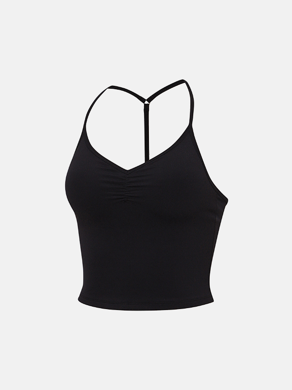 預購_Compression Shirred Bra Top by Grandeline