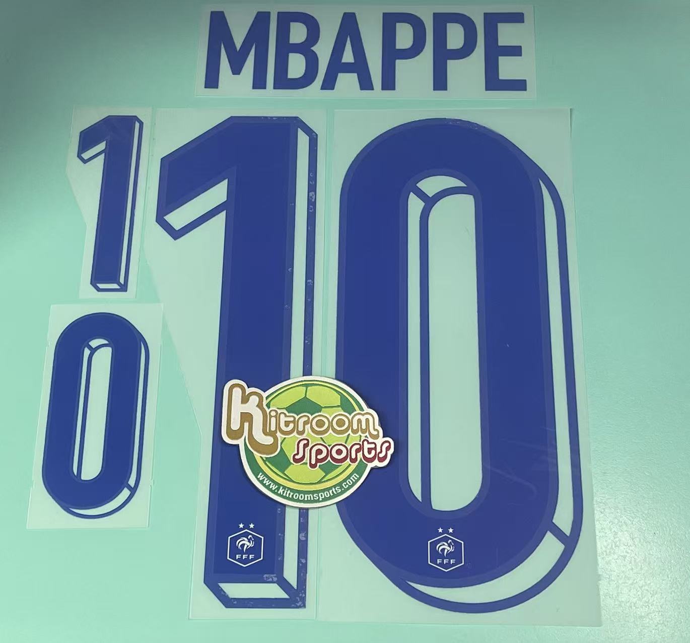 2024 France Away Nameset #10 MBAPPE