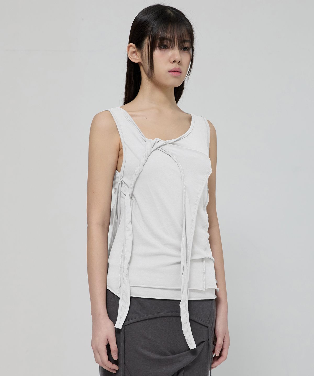 🇰🇷訂購｜FLARE UP 26SS｜Asymmetric Snap Hoodie 3色 