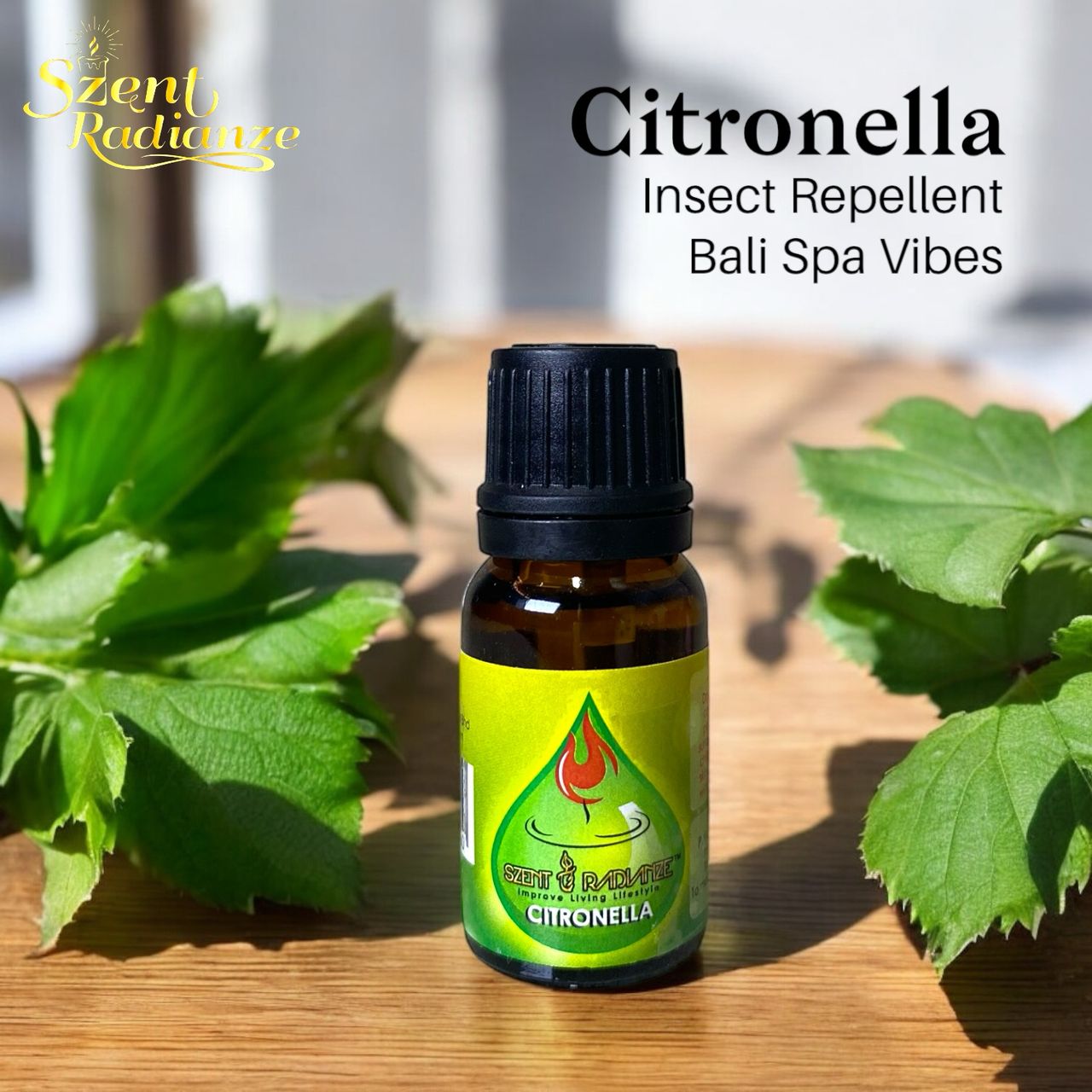 Fragrance Oil (10ml)【SZENT RADIANZE】-Lavender, Rose, Citronella, Lemongrass, Apple, Lemon