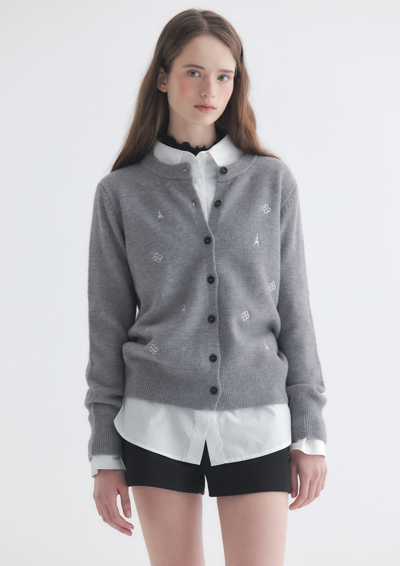 Marie Claire Lucky Clover Eiffel Tower🇫🇷Knit Sweater