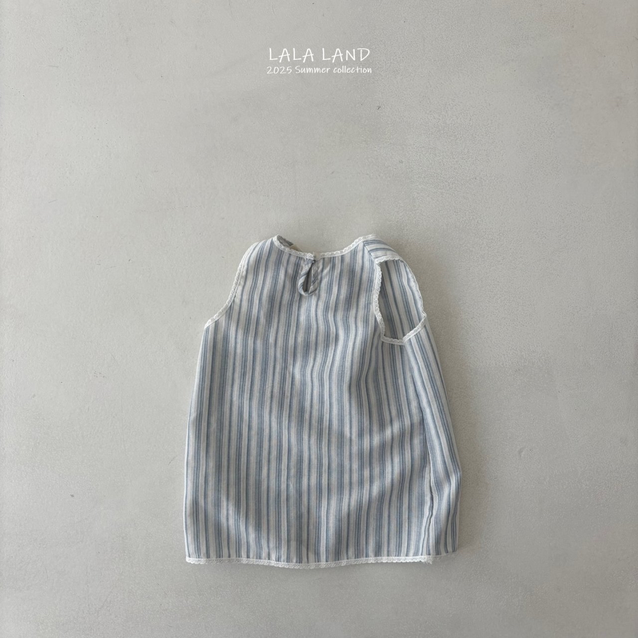 Lalaland | stripe ops with mom pants(Blue M95-105/Adult)