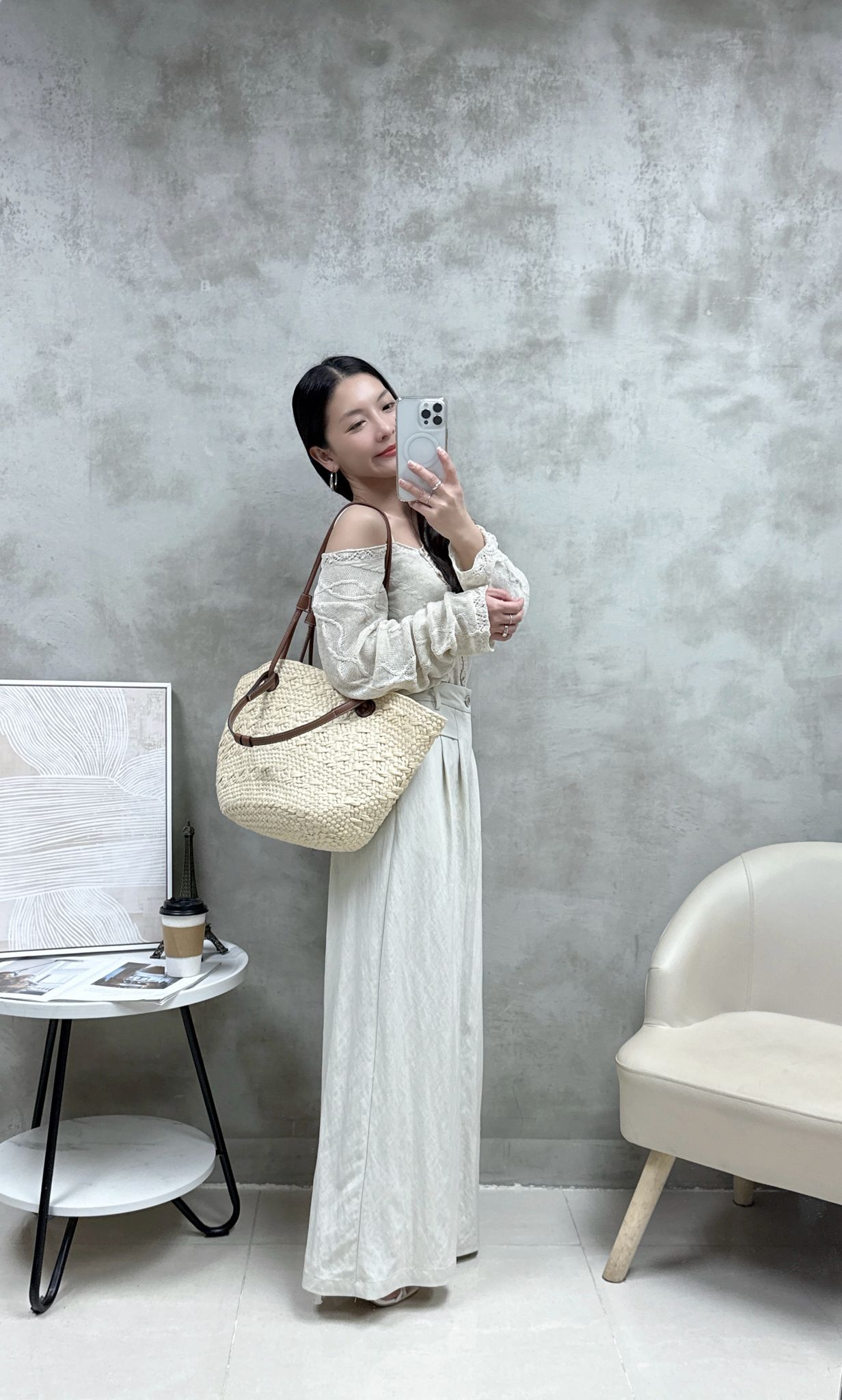 C09 V領織紋外套