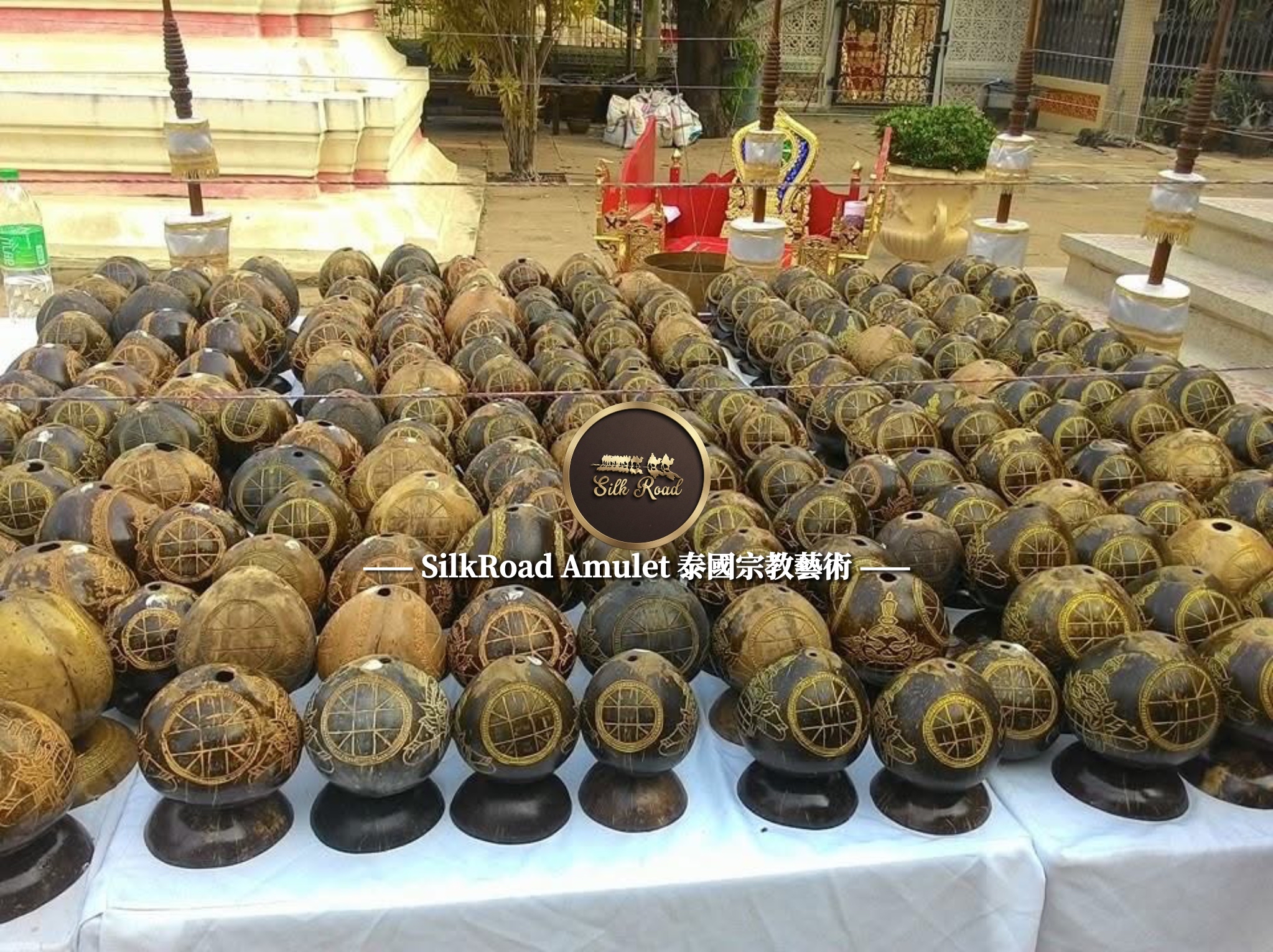 龍婆披贊 佛曆2557 單眼椰殼 拉胡天神｜附師父親手寫符｜光學級高透防水殼