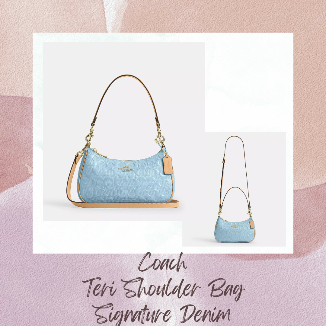 Coach Teri Shoulder Bag Signature Denim (CER20)