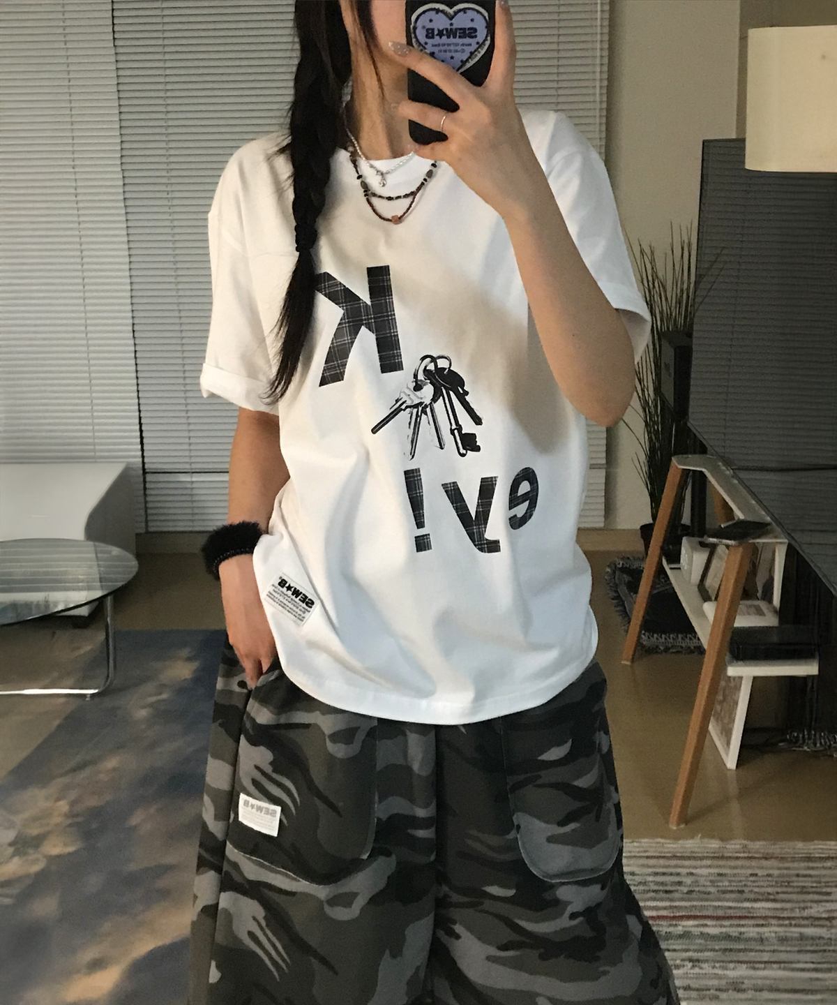 🇰🇷訂購｜SEW-B 26SS｜KEY! Oversized short-sleeve tee