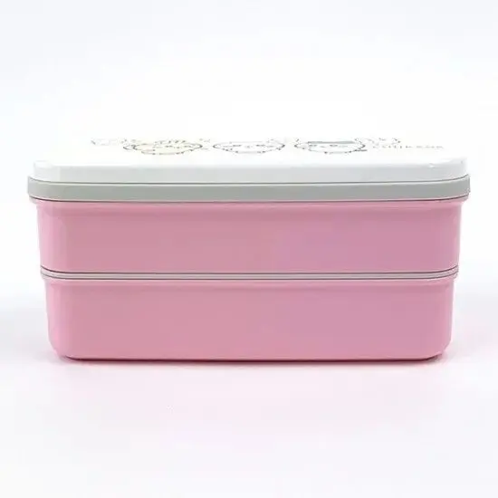 現貨🌸日本直送 |日本製Chiikawa抗菌雙層午餐盒連筷子/微波爐適用便當盒640ML