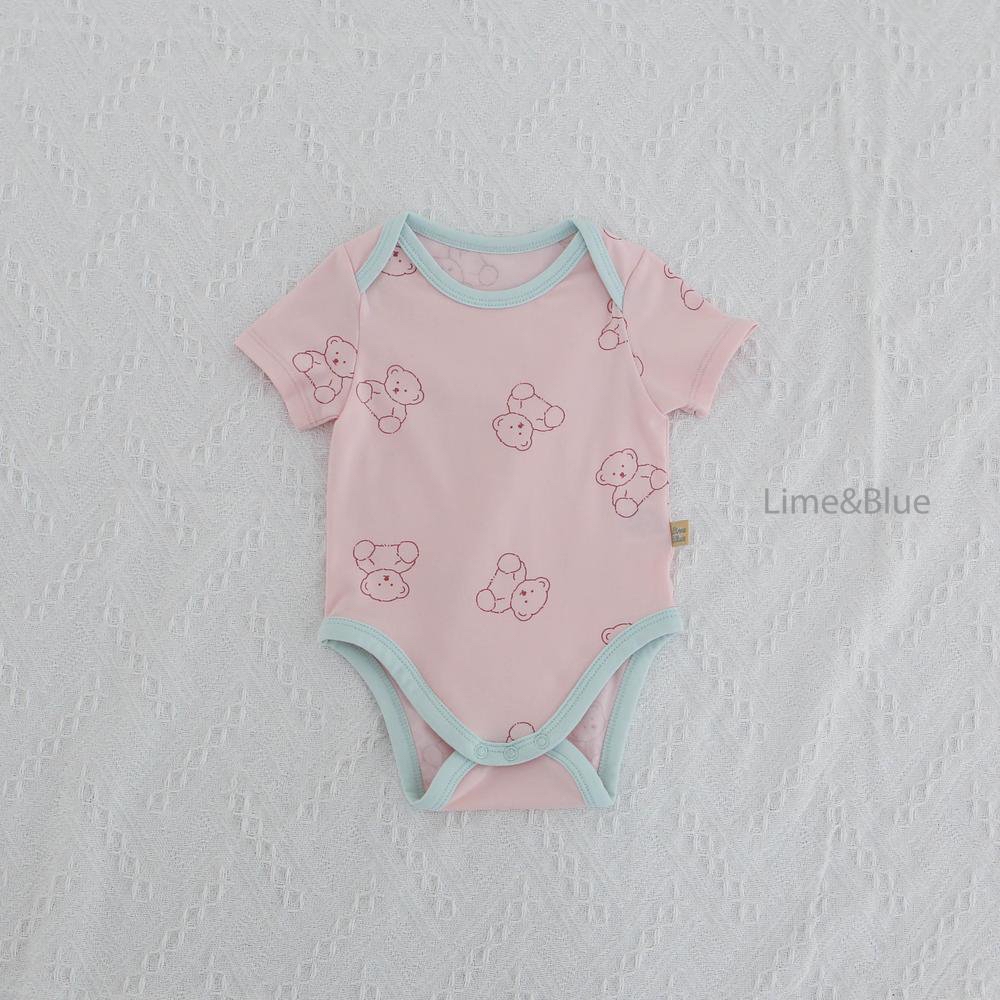 Lime Bear Baby Suit