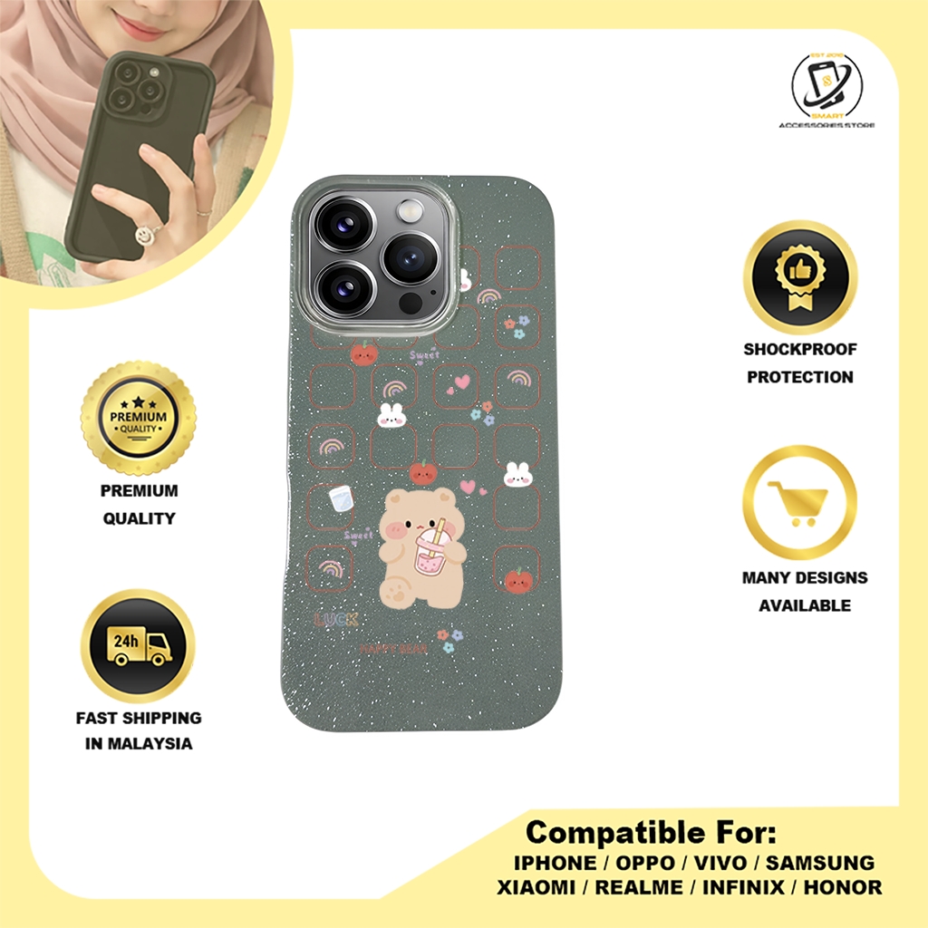 BLING CASE PHONE FOR IPHONE - DESIGN BEAR F