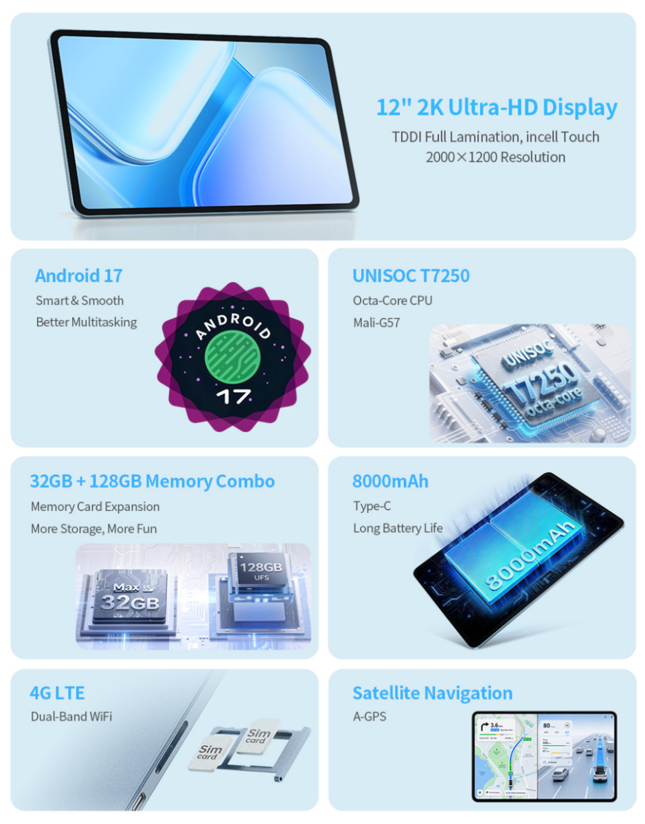 原裝行貨🌟Teclast 台電科技 M60 Android Tablets 平板電腦