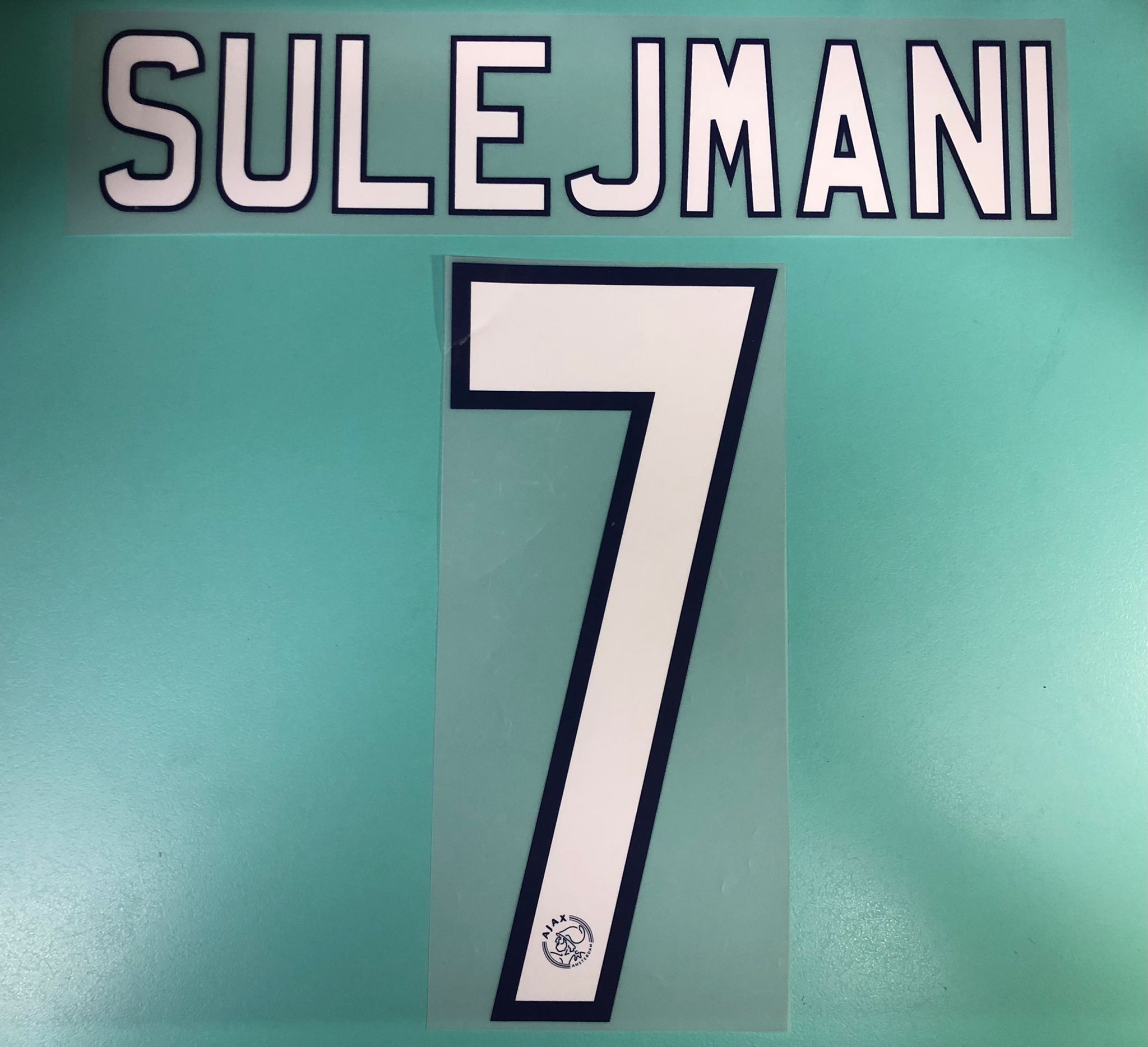 2011-13 Ajax Away Nameset #7 SULEJMANI