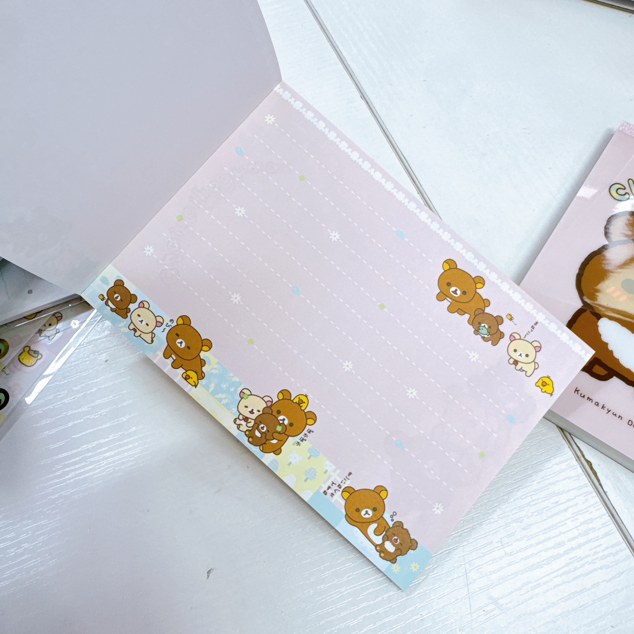 日本直送鬆弛熊幸運四葉草系列文具產品