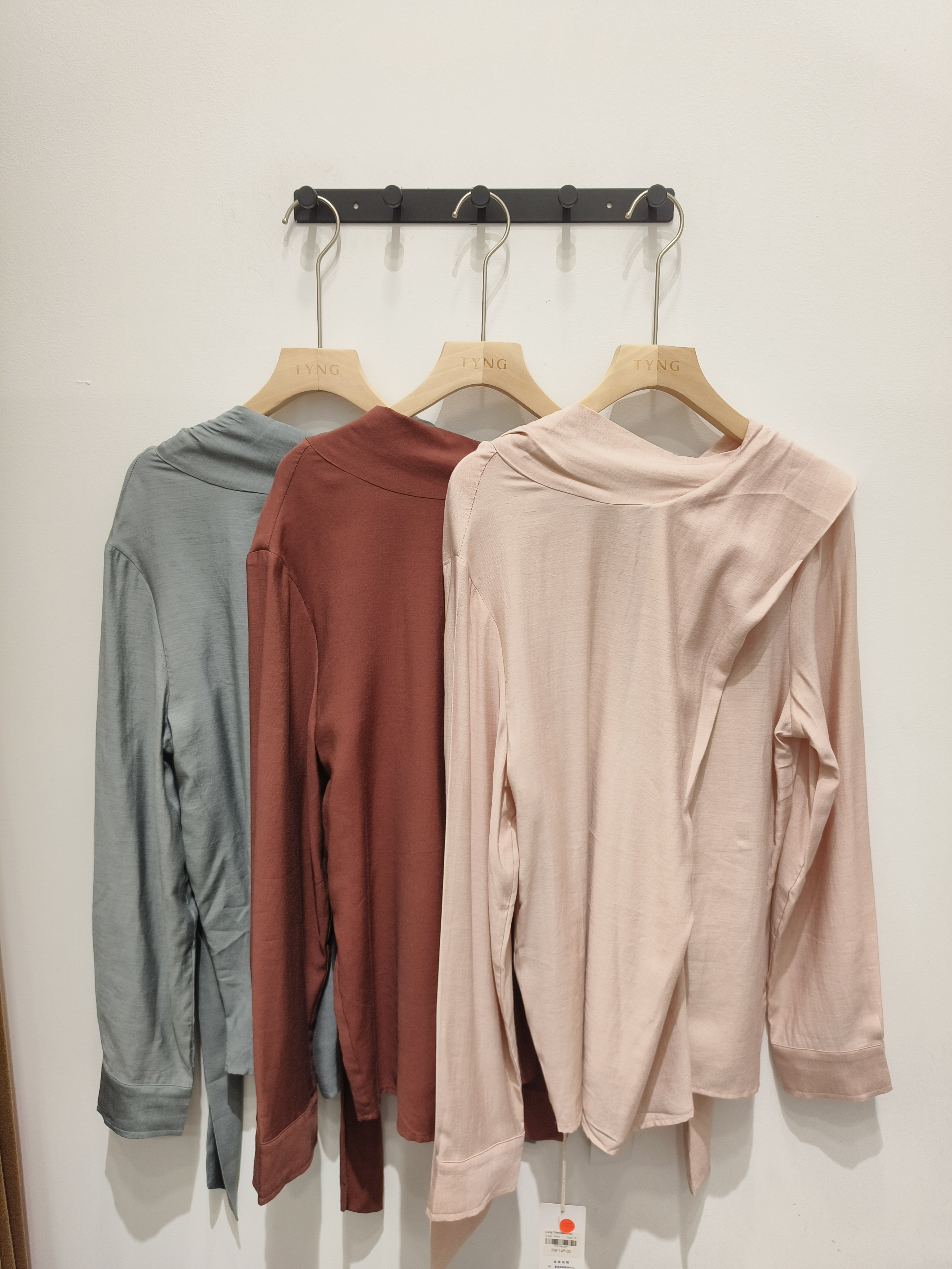 长袖系带衫 Long Sleeves Shirt with sash