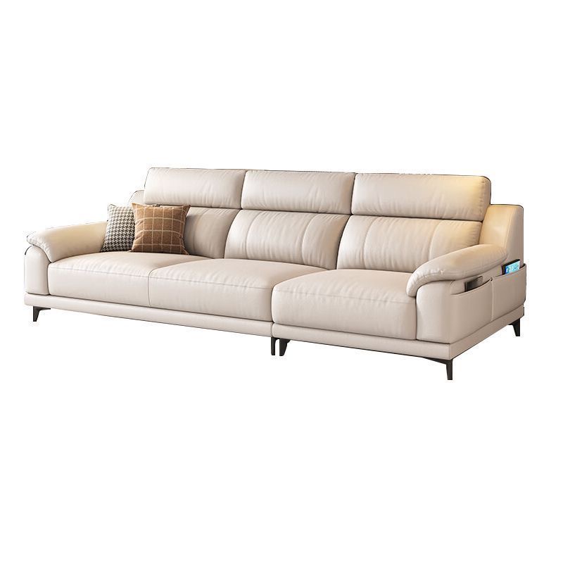 真皮現代簡約客廳家用大小戶型直排組合皮藝梳化 sofa