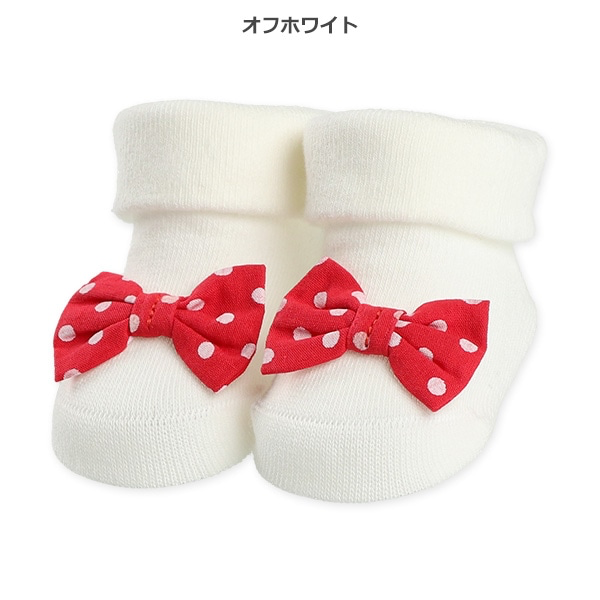 🇯🇵預訂 日本直送🇯🇵兩色立體蝴蝶結新生兒襪