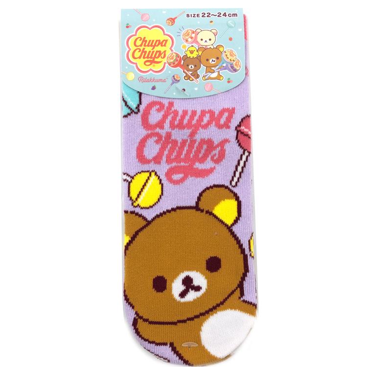 鬆弛熊 × Chupa Chups 聯乘女裝船襪 (3款）