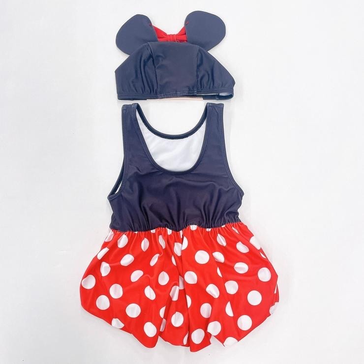 🇯🇵限時預訂 日本直送🇯🇵米妮造型連身泳衣帽子套裝