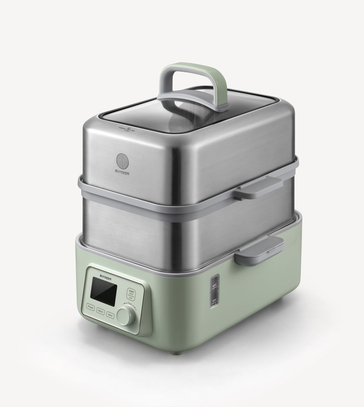 預購❗️BUYDEEM 北鼎 全自動蒸燉鍋（連雙層蒸架、玻璃燉盅、方碟及食譜）- (綠色 BD-G564A501-SET) [原裝行貨]