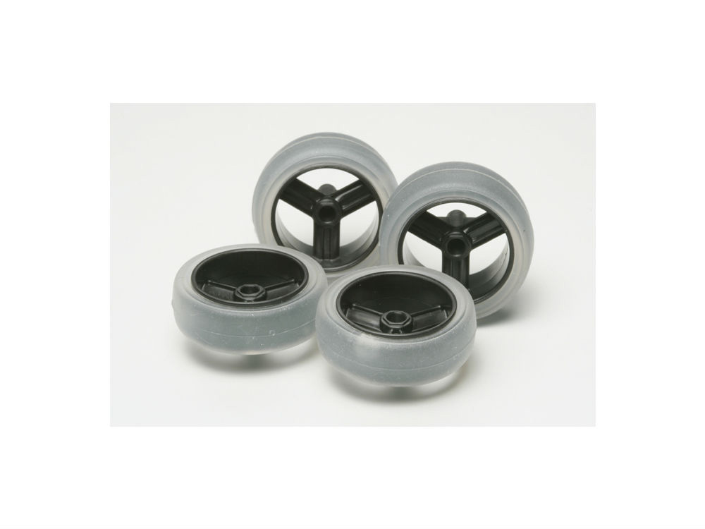 LARGE DIA. CARBON WHEEL SET (w/SOFT SLICK TIRES)