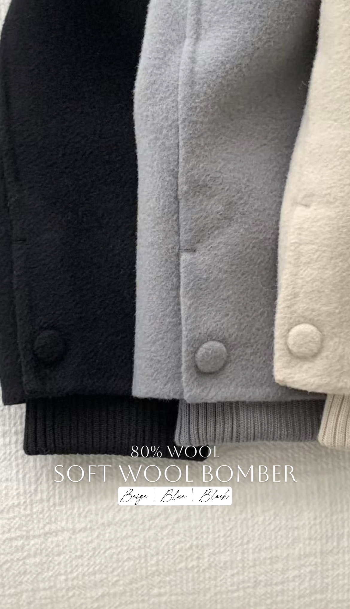 ❄️SOFT WOOL BOMBER (80%wool)