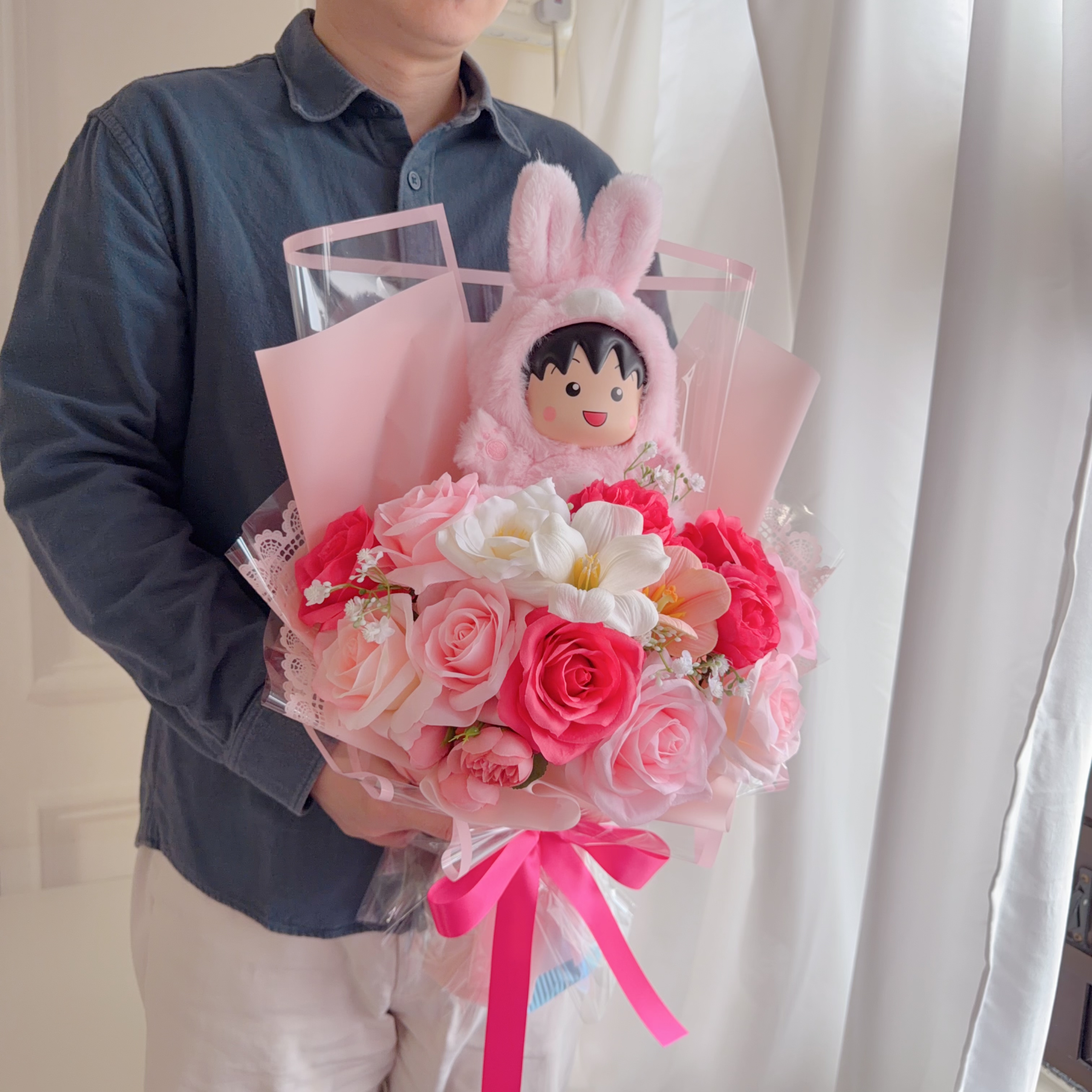 （現貨）小丸子公仔花