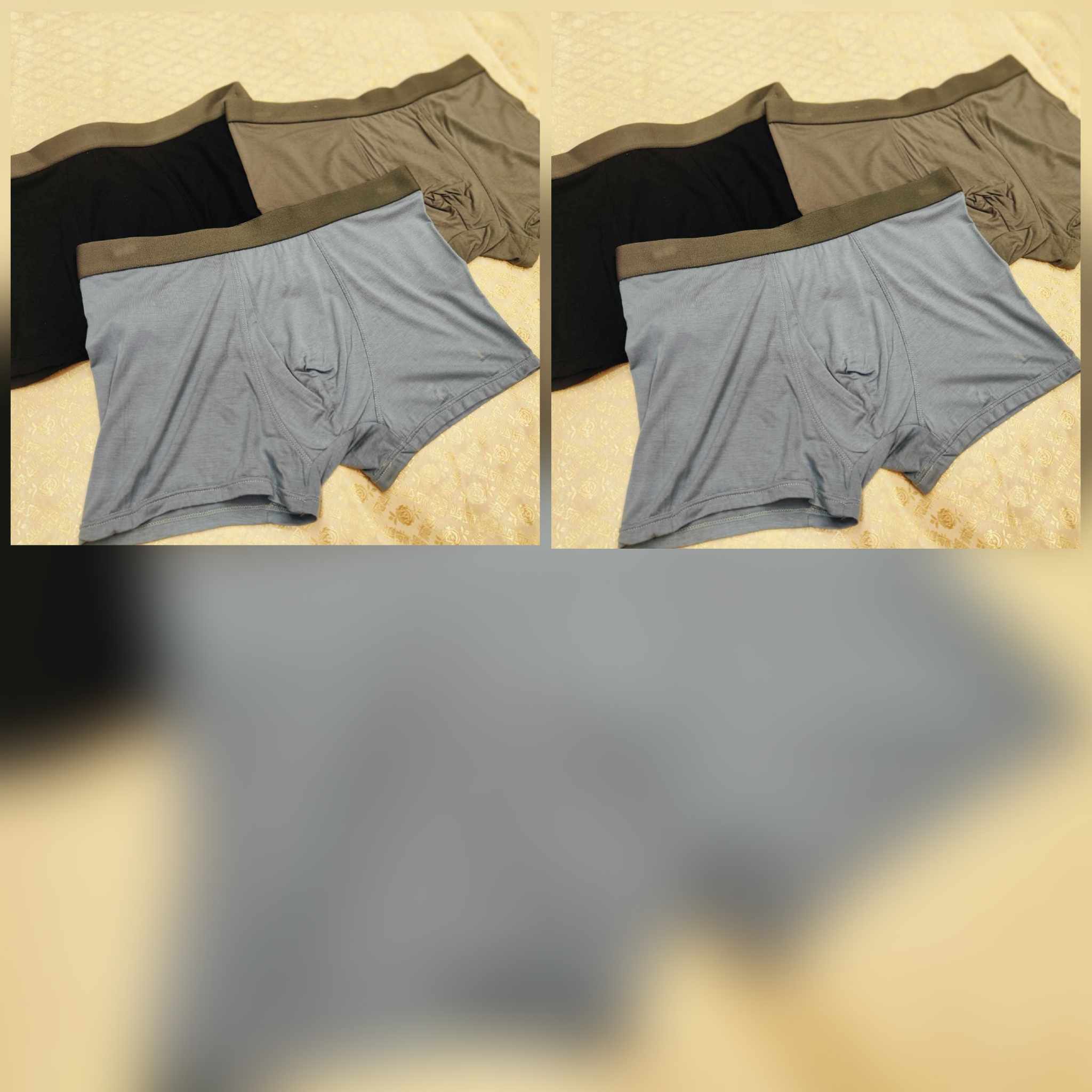 D5852 简约男款四角内裤（一盒三件）