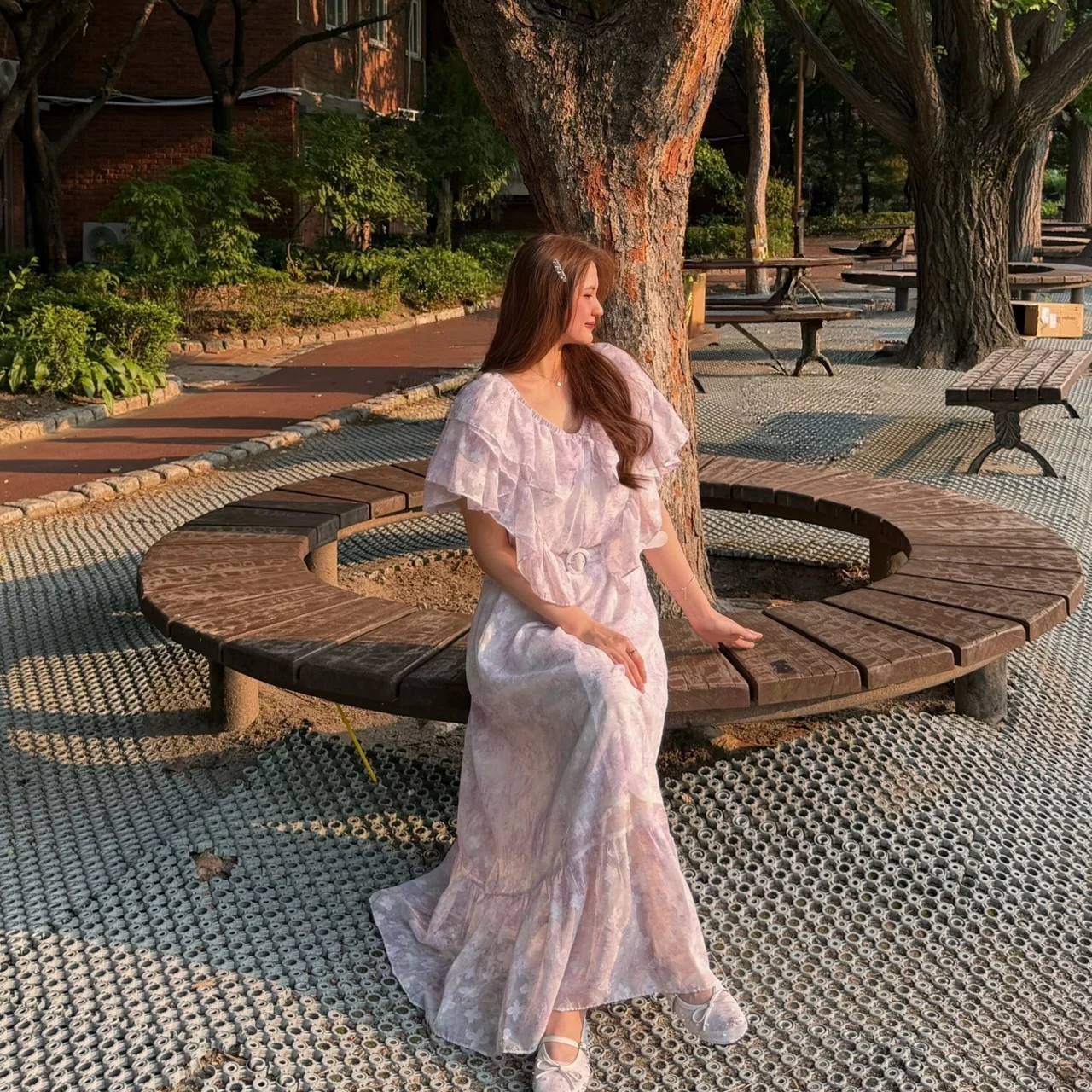 The Garden Floral Shimmer Dress *Premium Designer Brand*