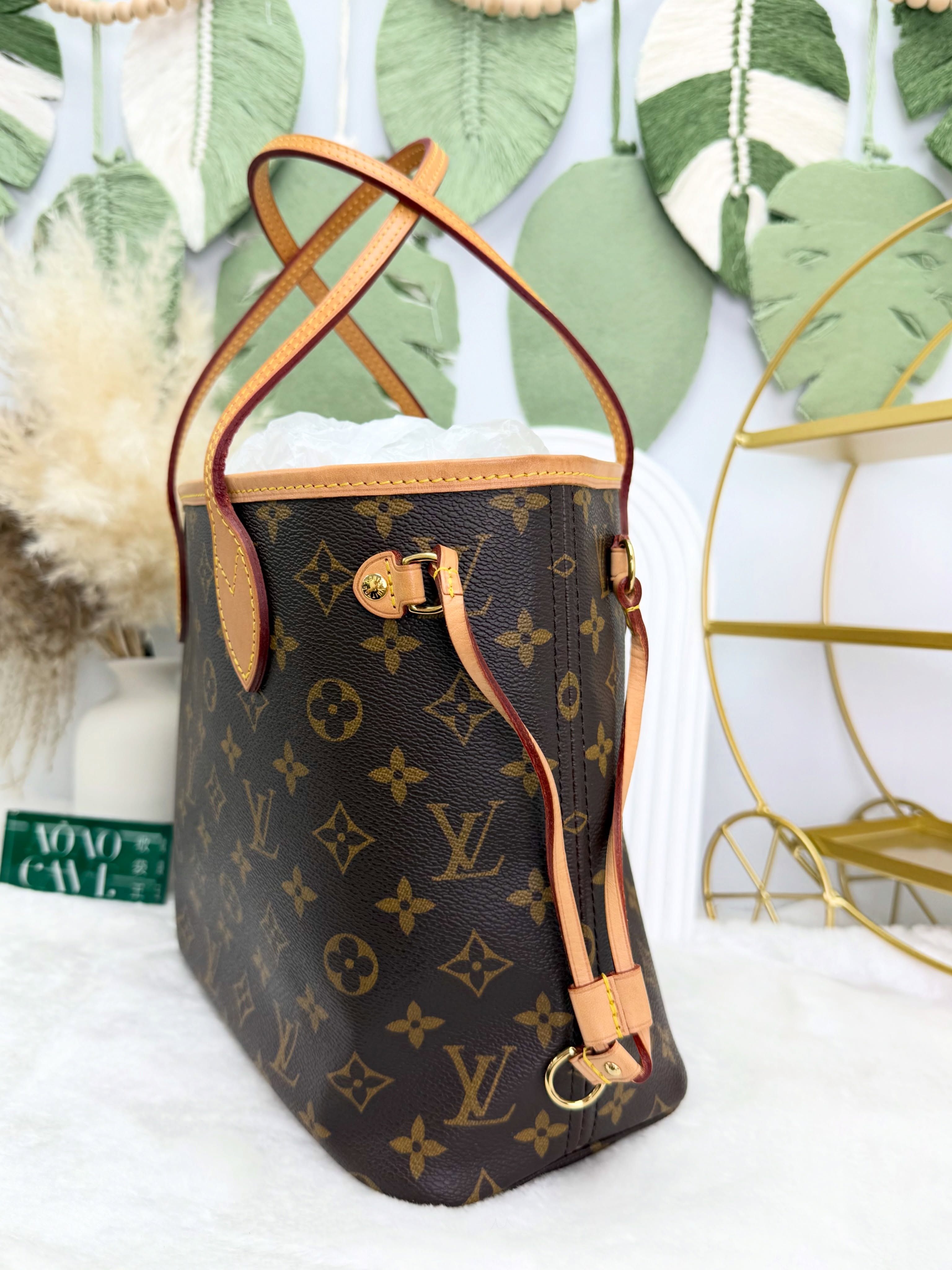 LV👜 PRE OWNED 🛍️老花Neverfull有塵袋 有子袋 晶片款 🤎 