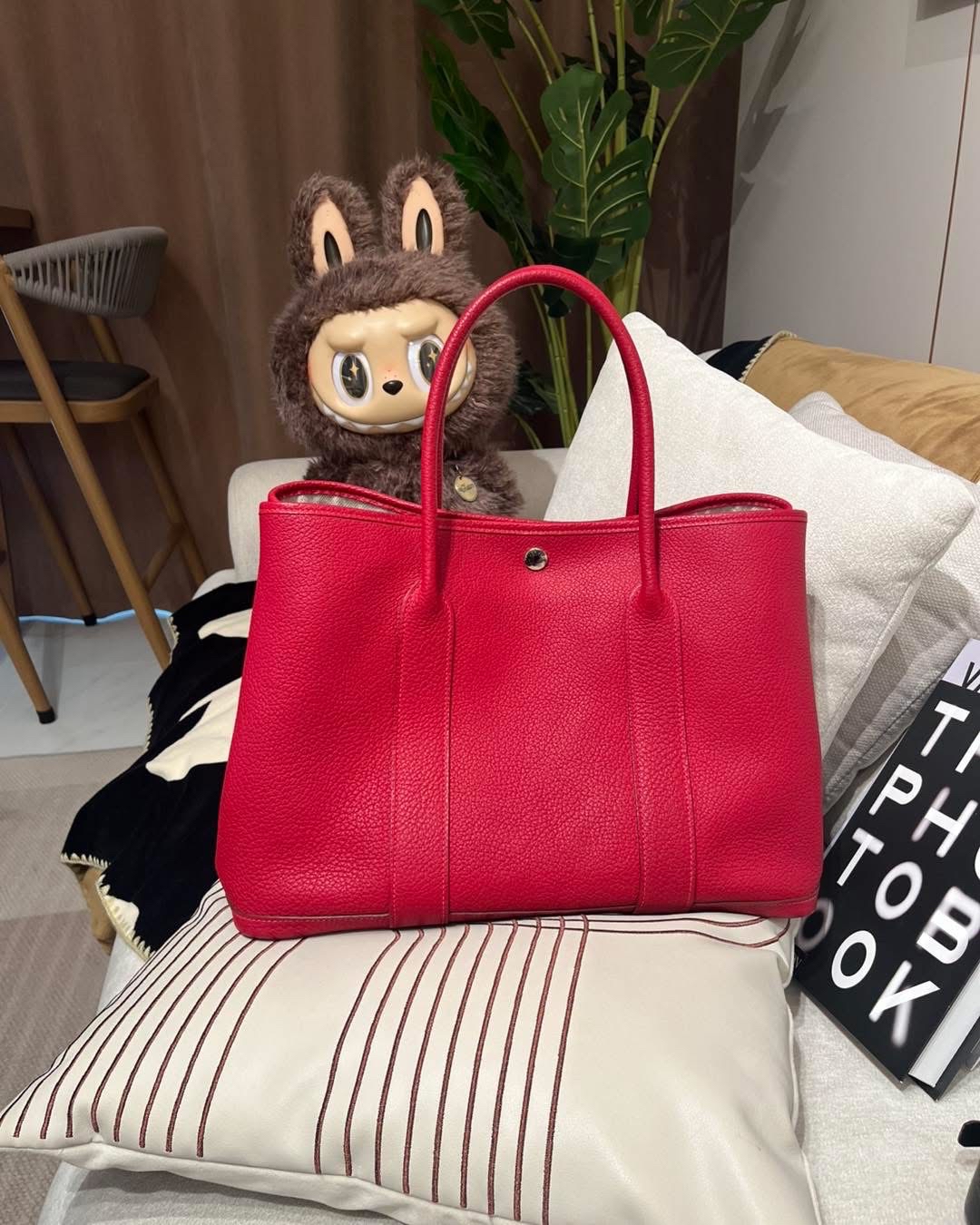 Hermes Garden Party 36 Stamp T 100%Authentic, 95%New ✅Dust bag