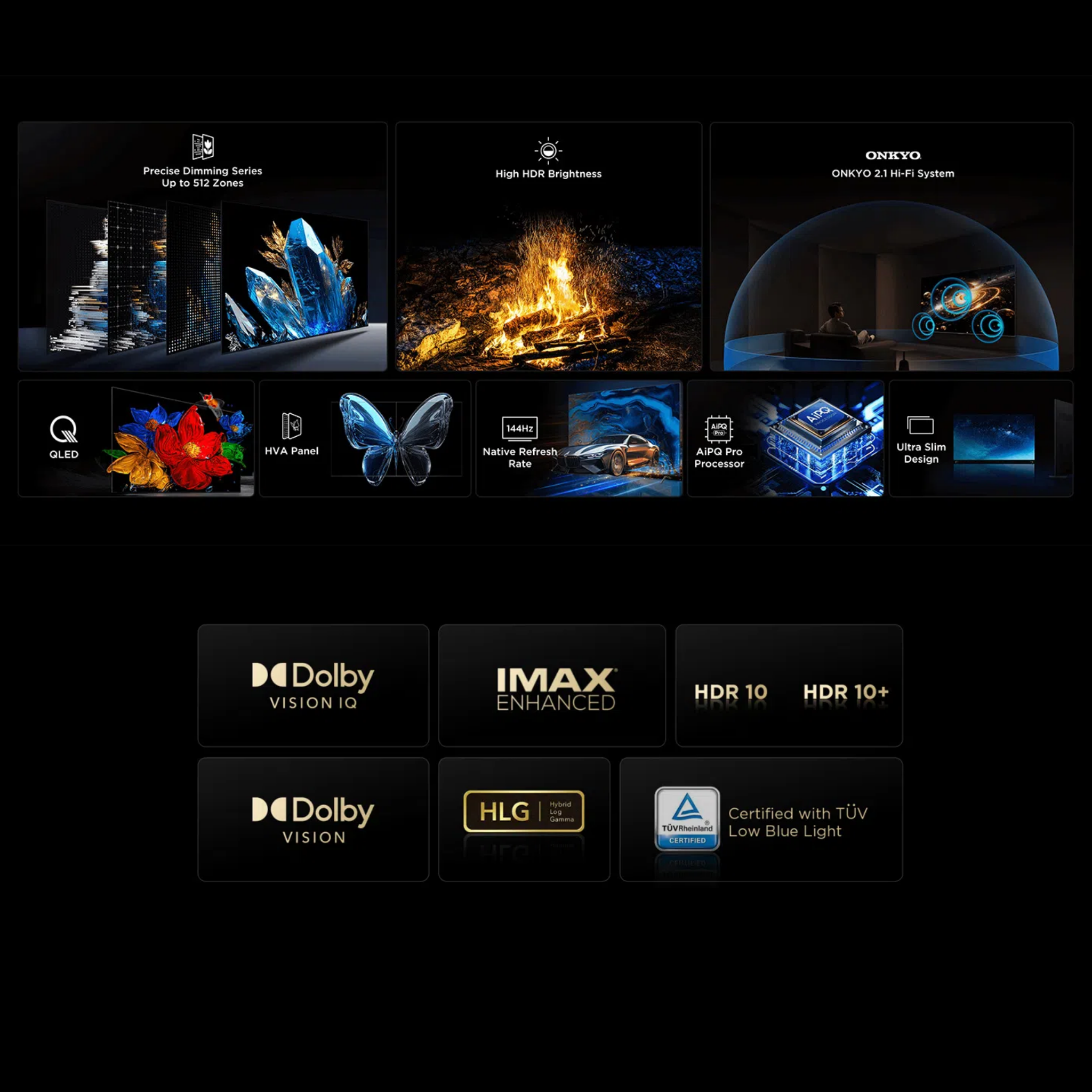 TCL 65" C6K Series QD-Mini LED 4K Google TV (65C6K)