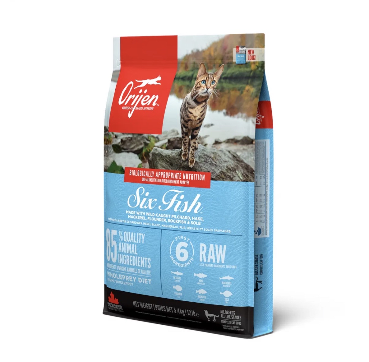 Orijen 渴望 無穀物 全貓糧 六種魚配方 （1.8kg / 5.4kg ）