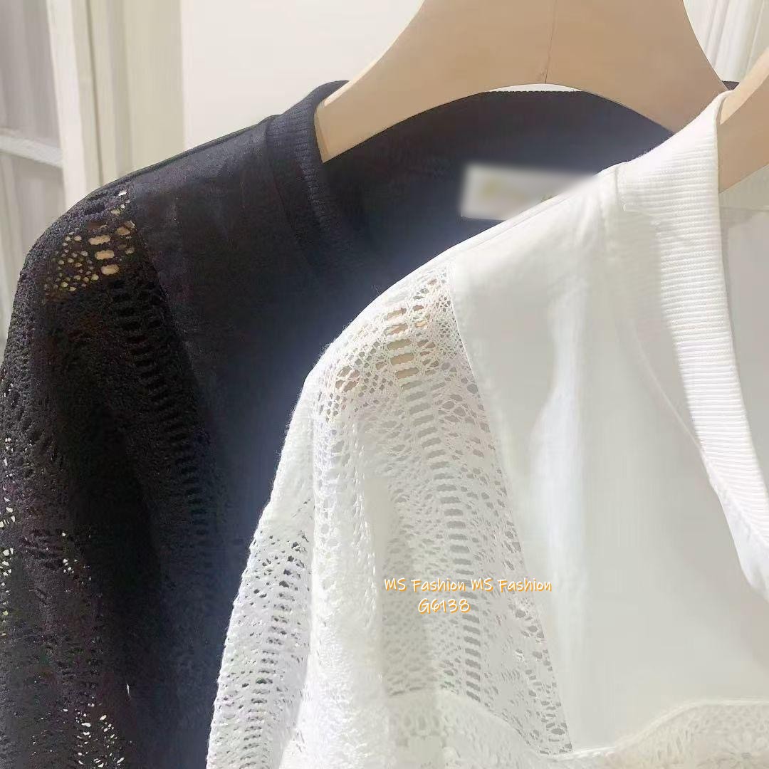 G6138 韓國🇰🇷拼lace薄外套