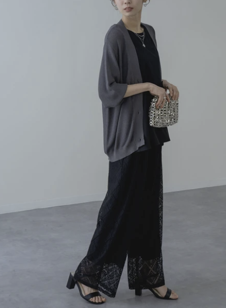 蕾絲休閒褲 - 2026 流行穿搭  蕾絲休閒褲 時尚穿搭 優雅日常 柔軟舒適 獨特設計 成人休閒 易於配搭 日本直送   #JP-I-260035