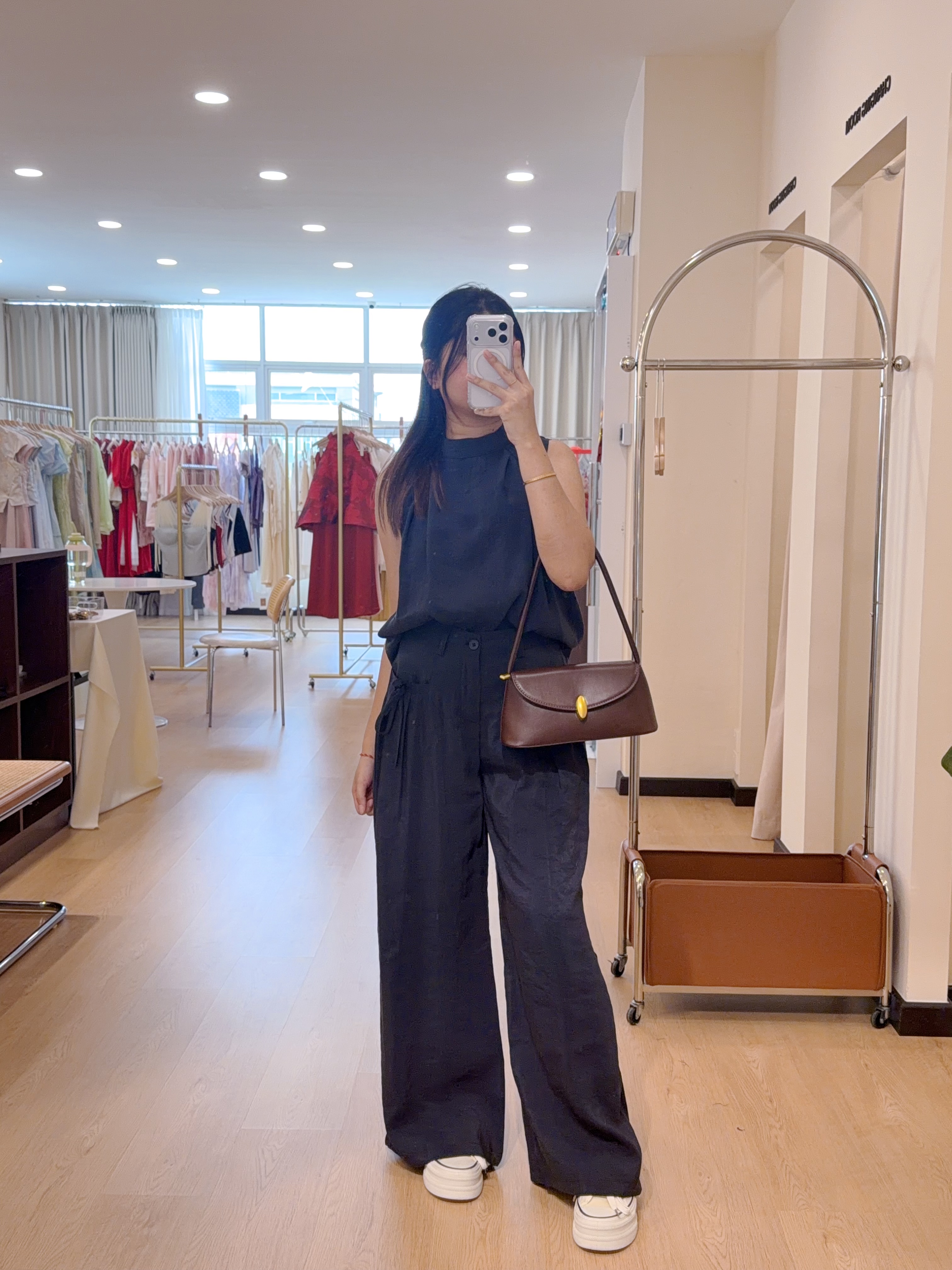 W8259无袖套装裤