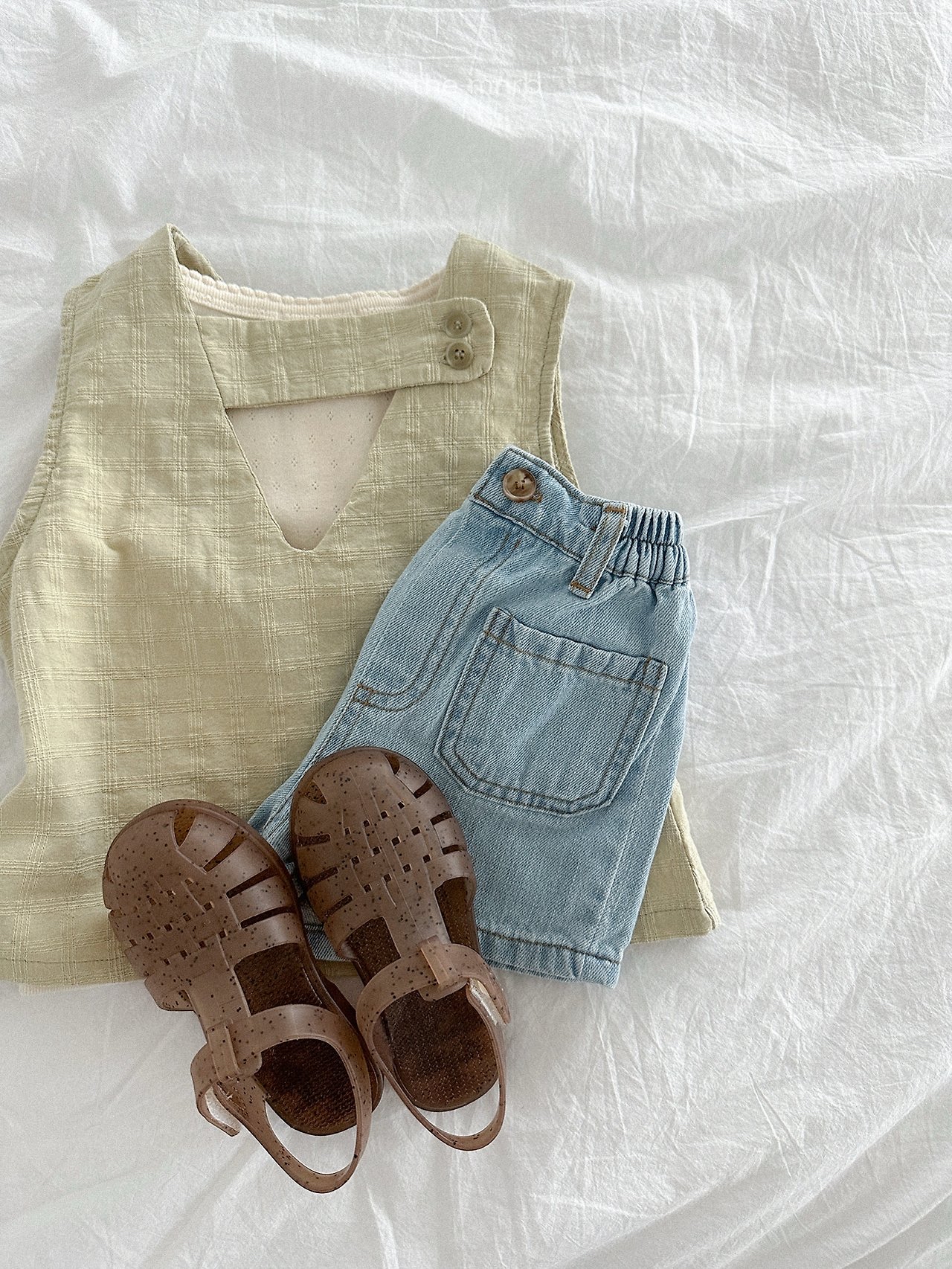 Minirobe | oha sleeveless top(Olive XL(100-110)