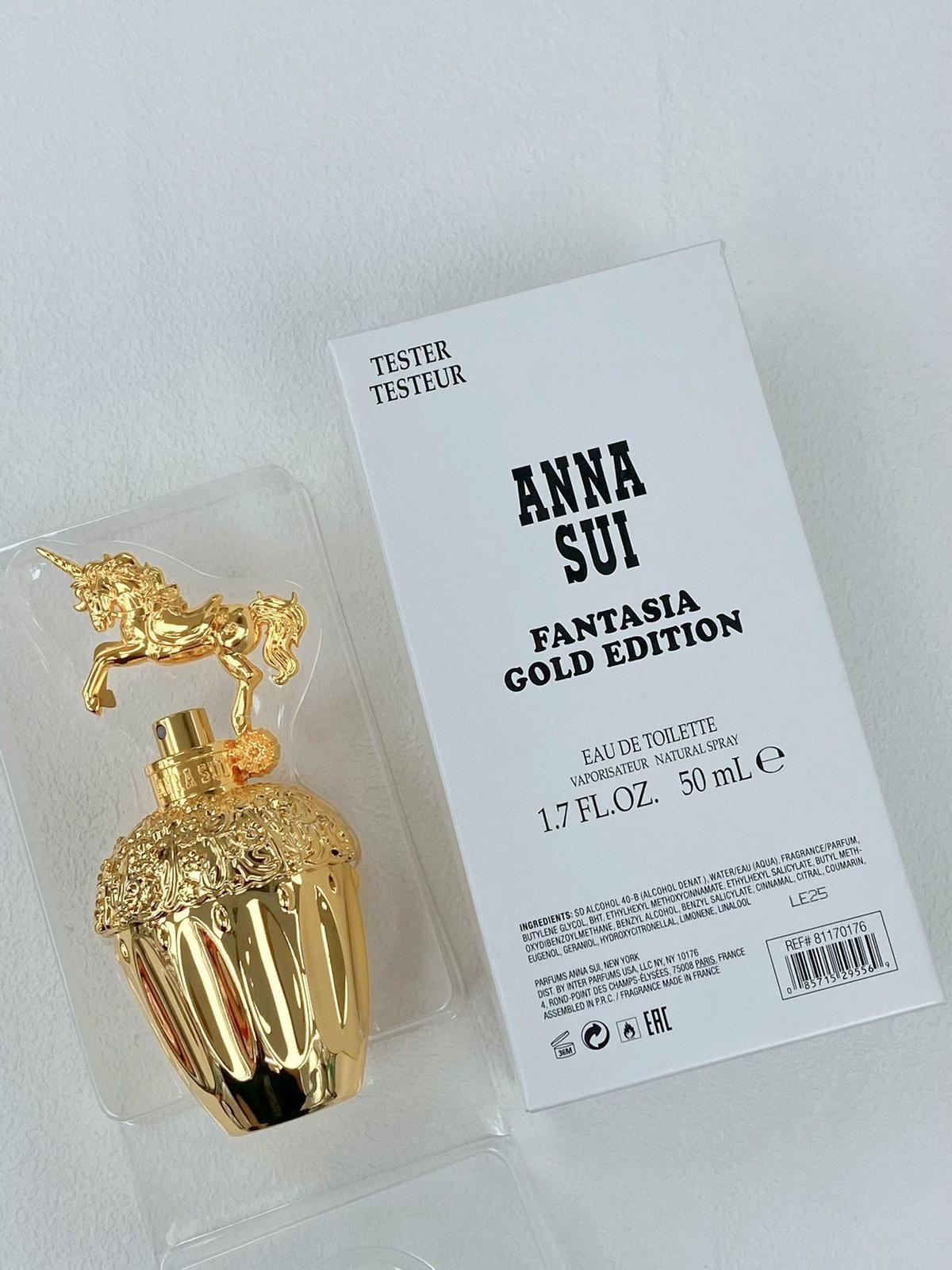 ANNA SUI Fantasia Gold Edition Eau De Toilette 安娜蘇童話金色獨角獸淡香水50ml 白盒