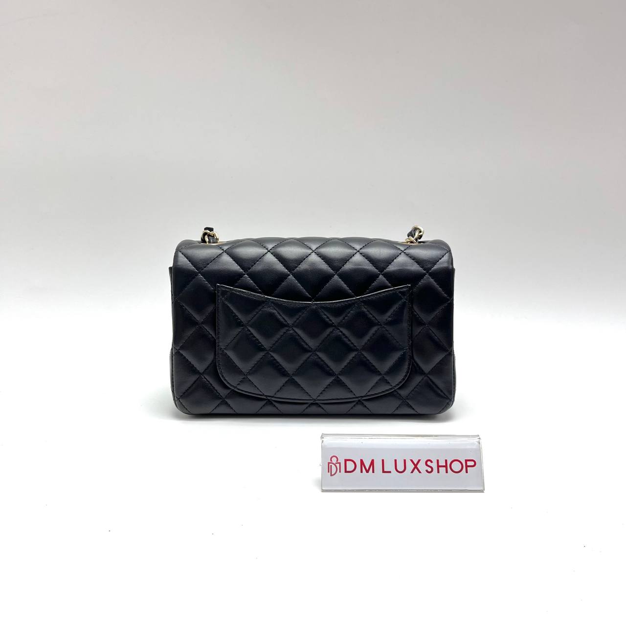 Chanel Mini Rectangular CF Black GHW (Microchip)