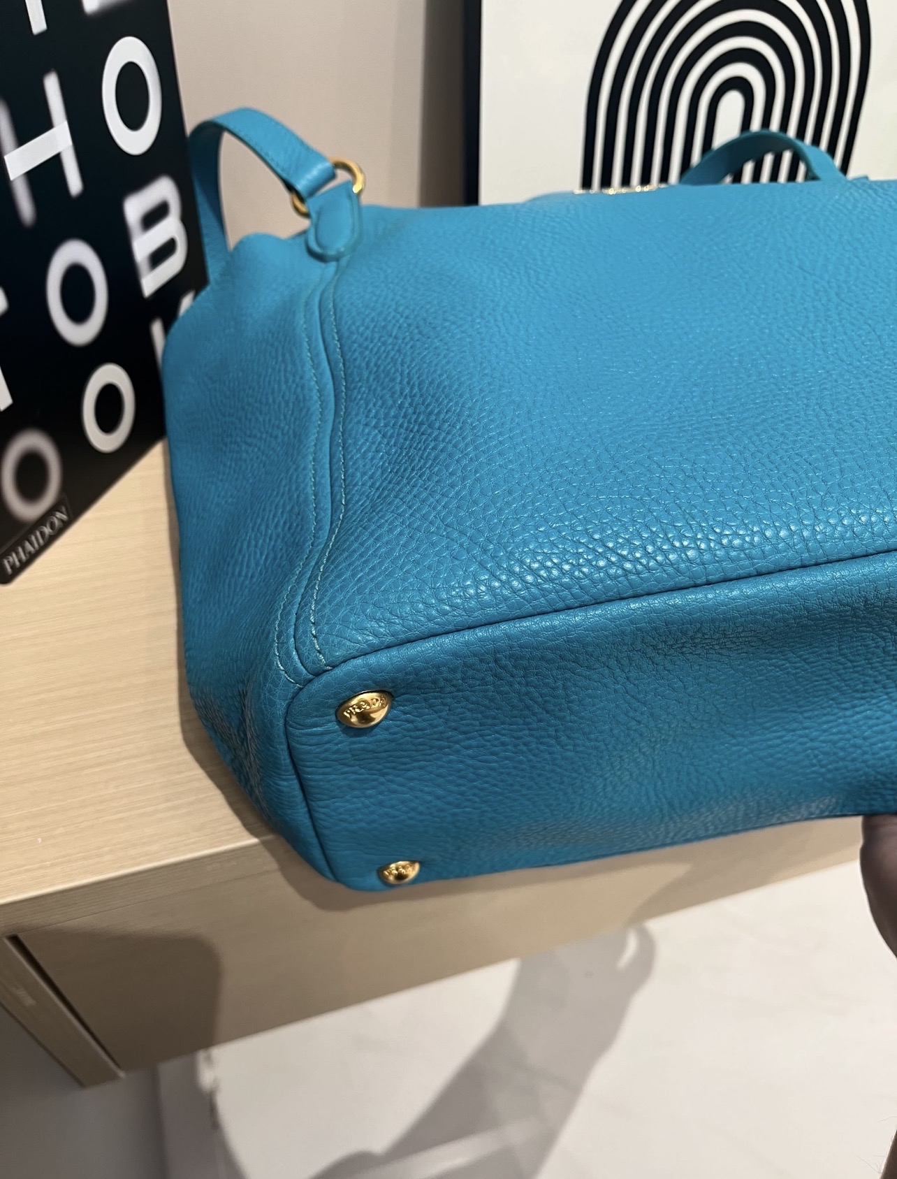 Prada shoulder bag calfskin 100%Authentic,92%new 