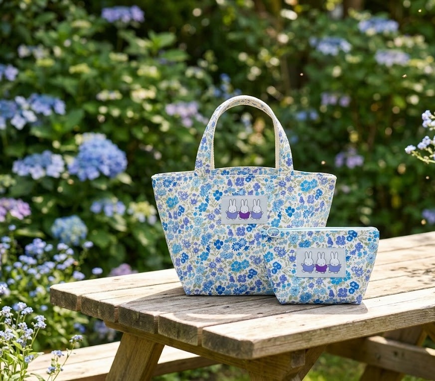日本製Miffy x Liberty 印花布料手提袋 / 小物袋（Annabella）
