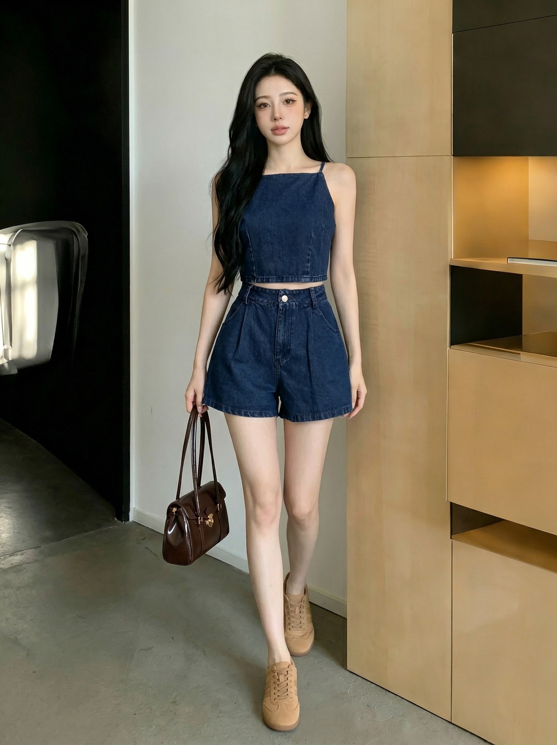 Vintage Denim Two Piece Set M170