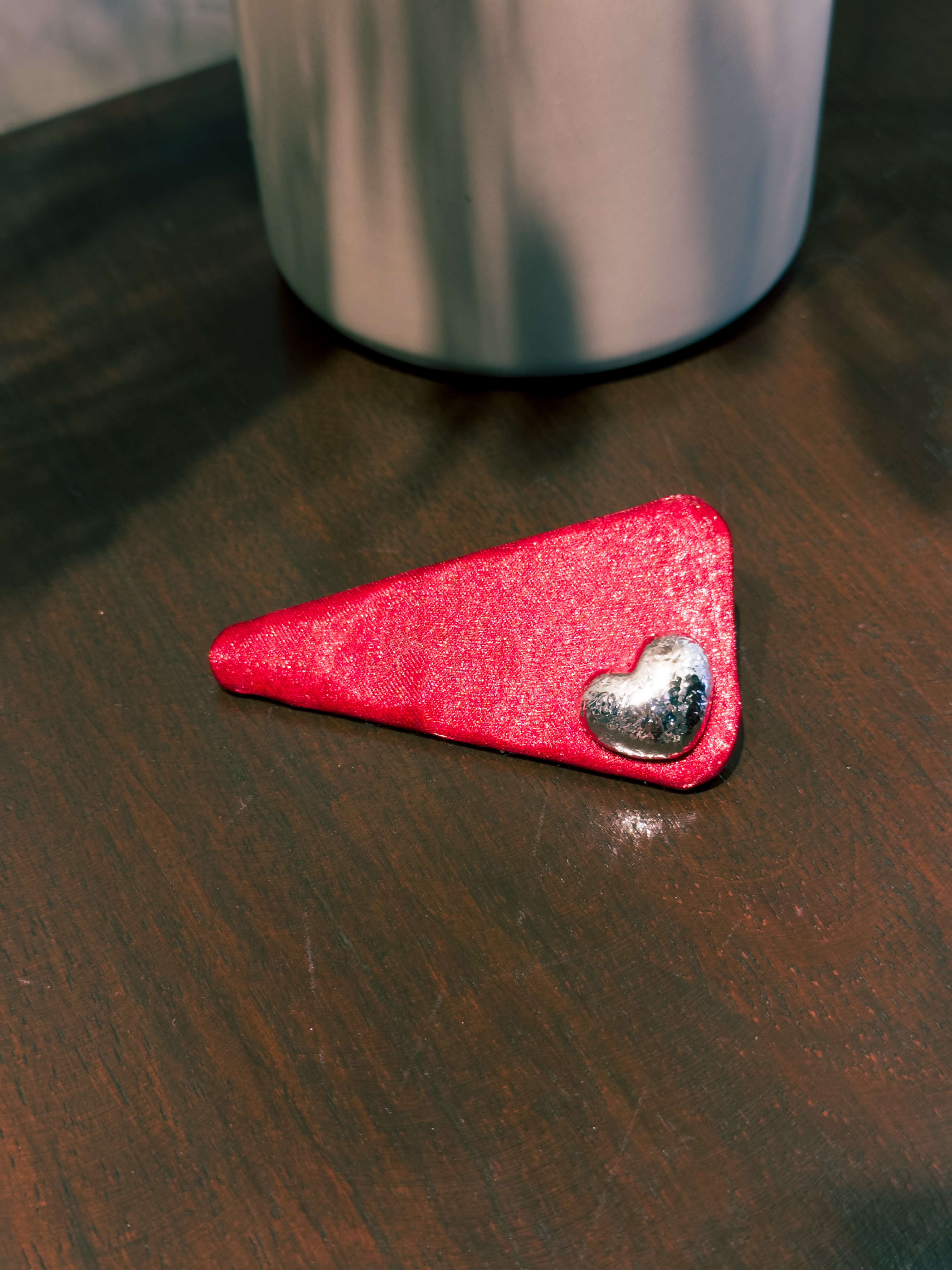 Velvet Heart Hair Clip