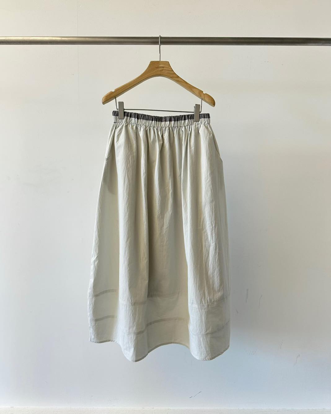 間色腰頭風褸料A-line裙