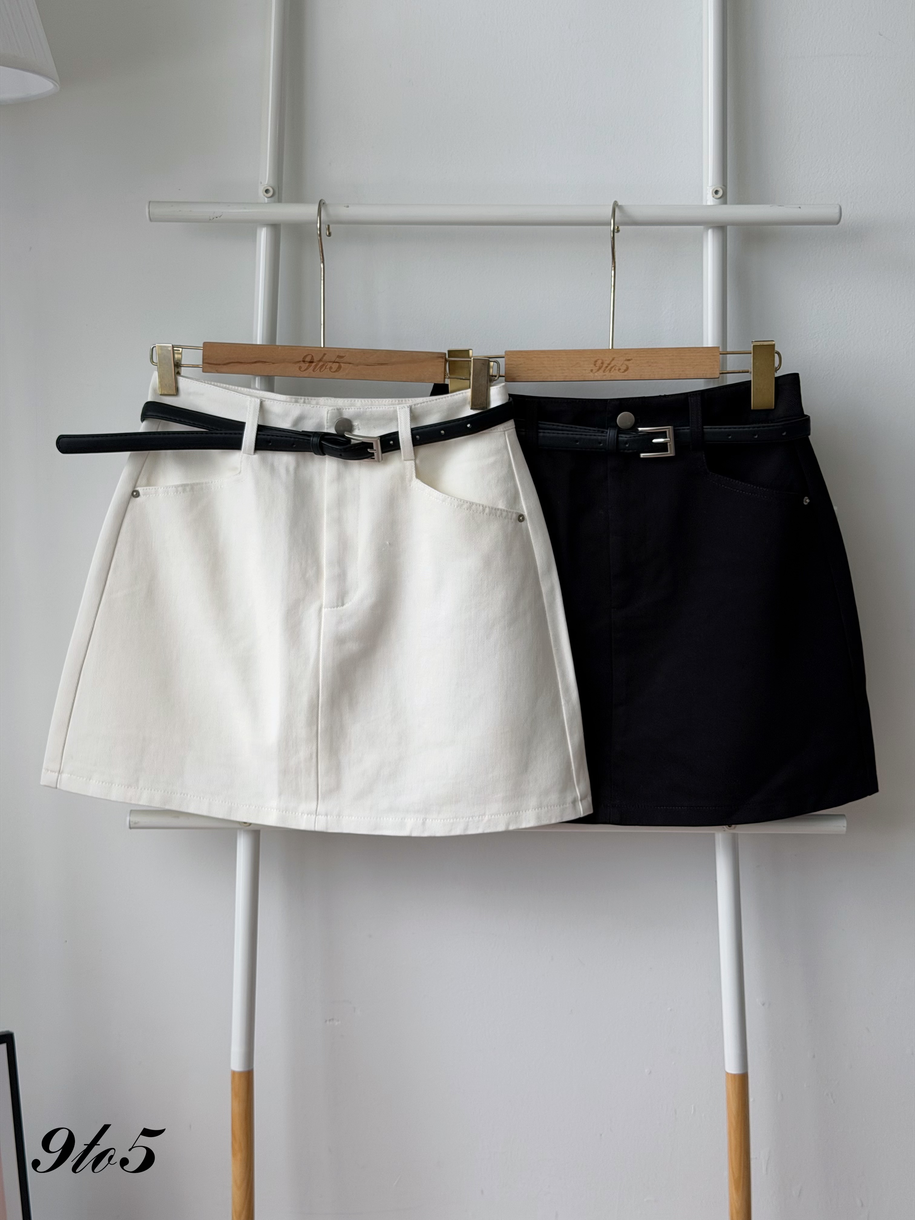 S2049 A Line Denim Skirt - 3 colors