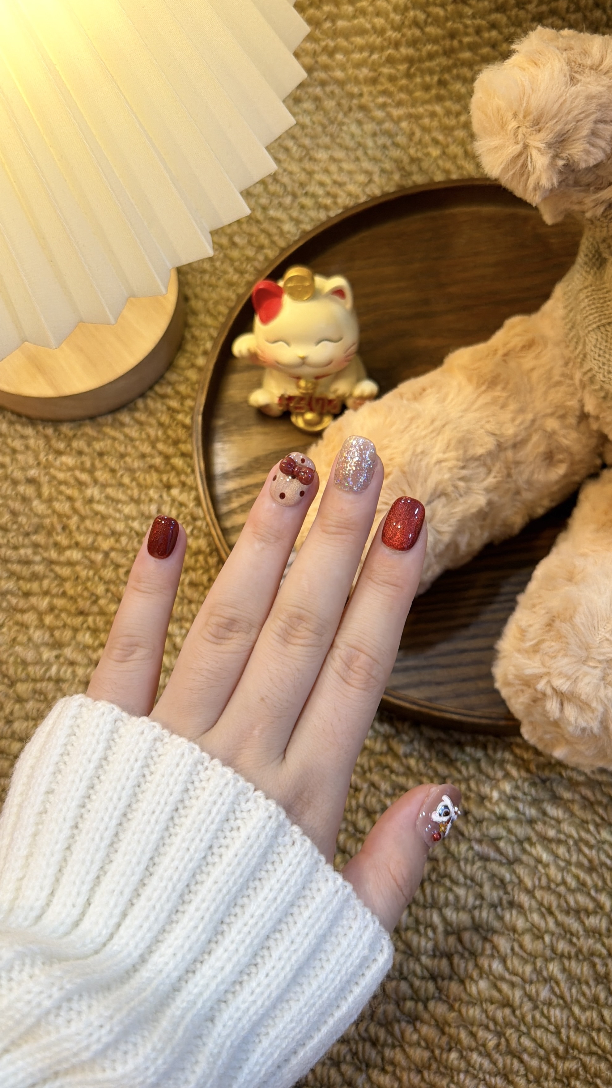 醒狮纳福 短方圆